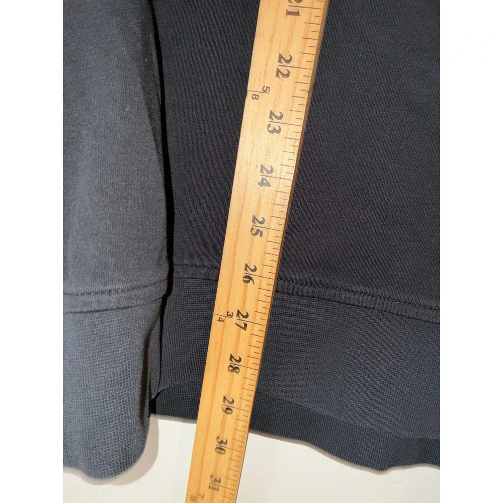 Ted Baker Quarter Zip Pullover Men 2X Black Textured Honeycomb Mock Neck Sweater